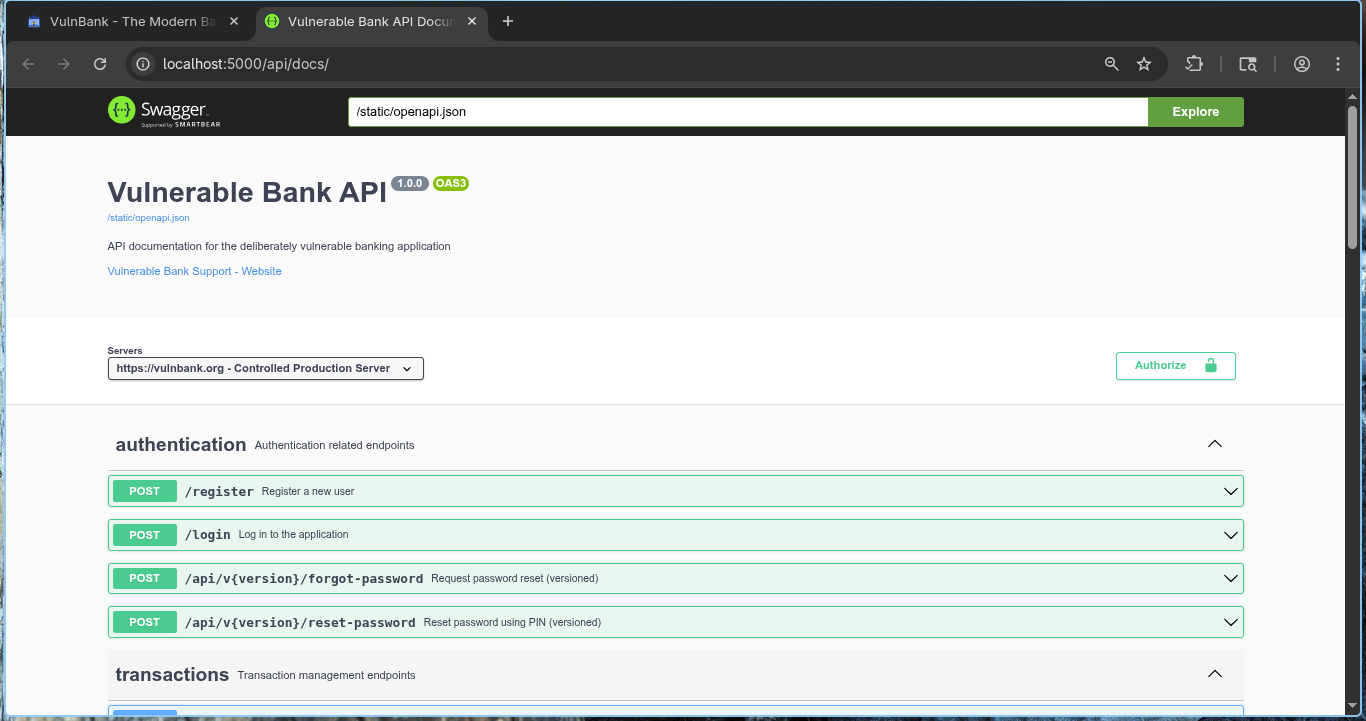 Swagger UI accessible without authentication