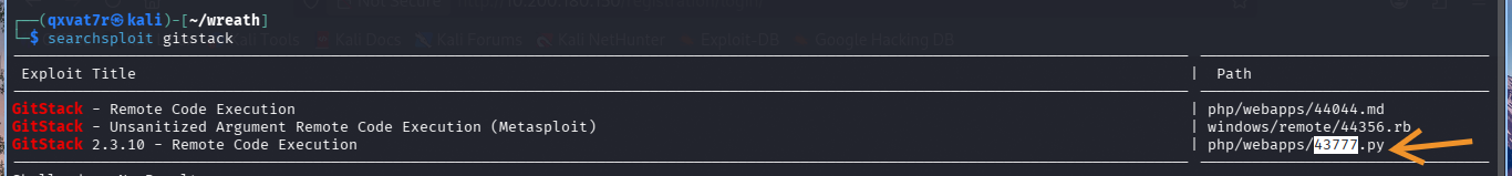 searchsploit