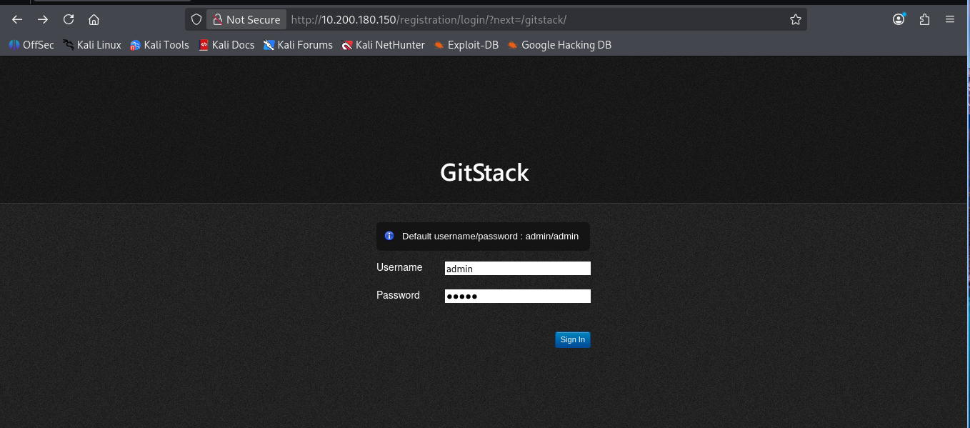 gitstack-login